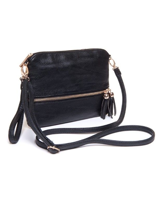 Petit sac femme Be Exclusive: Petite pochette à main noire 