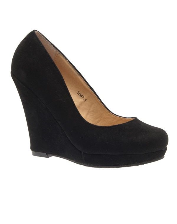 Chaussure femme Like Style: Escarpin compensé noir