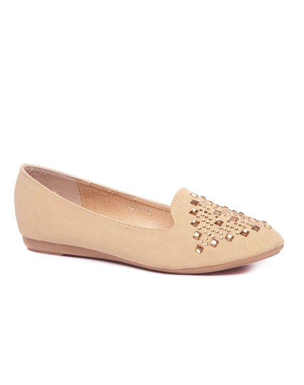 Chaussure femme Style Shoes: Ballerine slipper beige