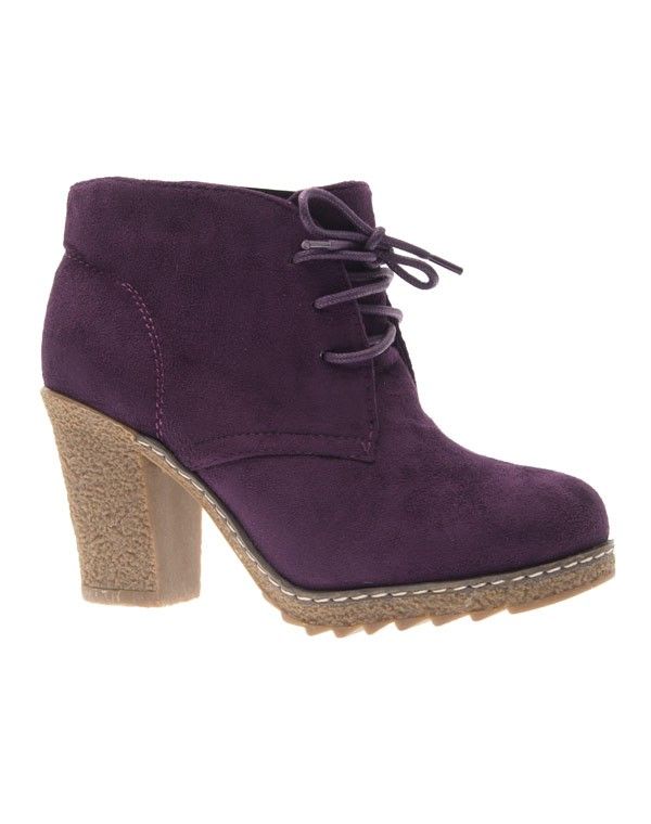 Chaussure femme Style Shoes: Bottine violet
