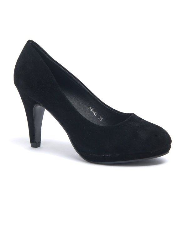Chaussure femme Style Shoes: Escarpin noir bout rond