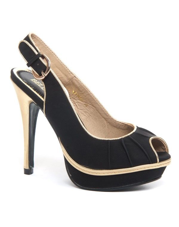 Chaussures femme Bellucci: Escarpin ouvert noir