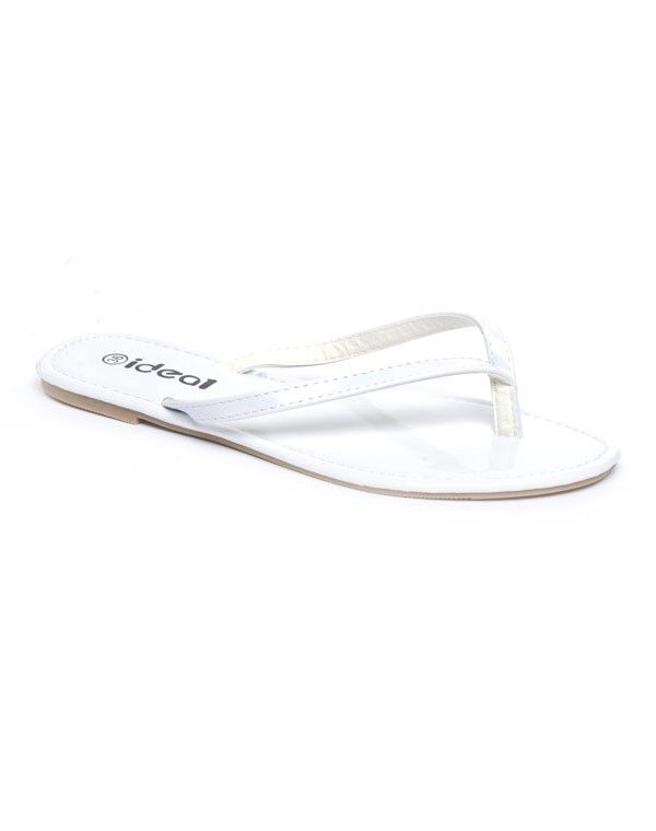 Chaussures femme Ideal: Tong blanche