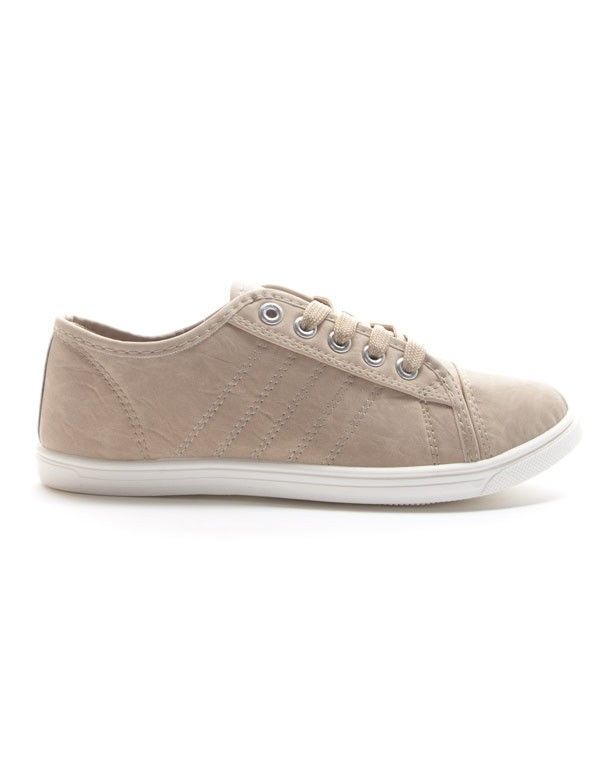 Chaussures femme Style Shoes: Basket basse - beige