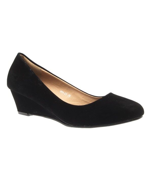 Chaussures femme Style Shoes: escarpin compensé noir