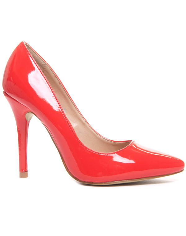 Chaussure femme Style Shoes: Escarpin rouge vernis