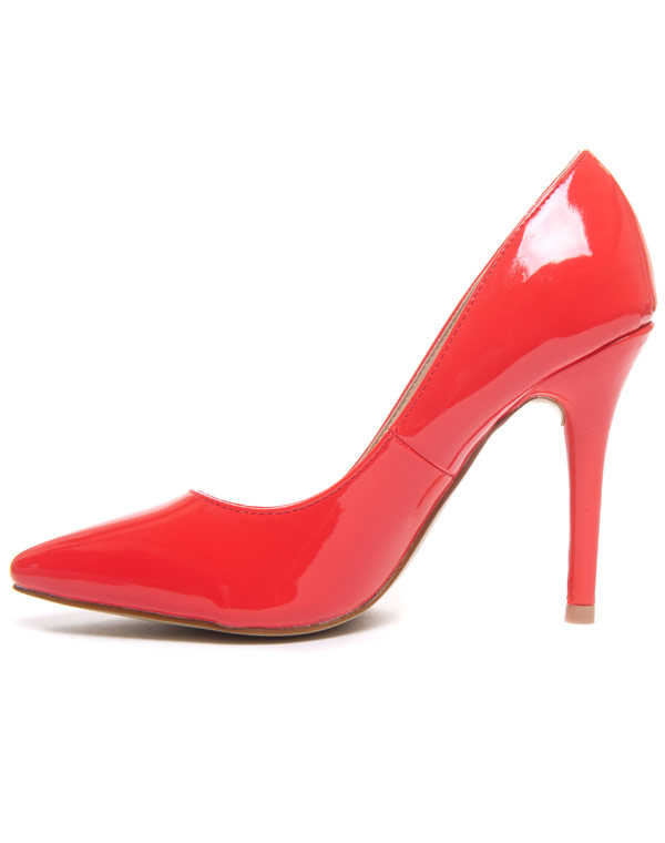 Chaussure femme Style Shoes: Escarpin rouge vernis