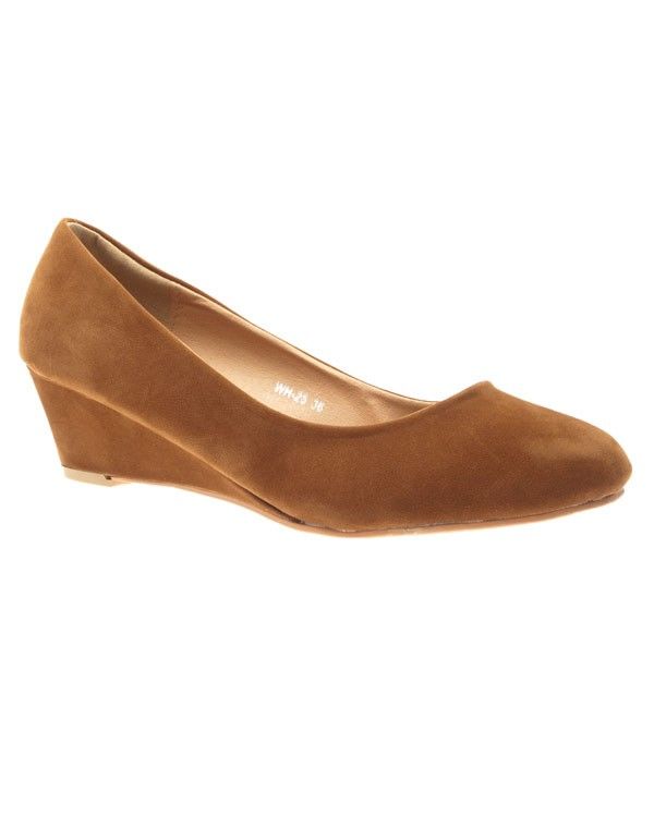Chaussures femme Style Shoes: escarpin compensé camel