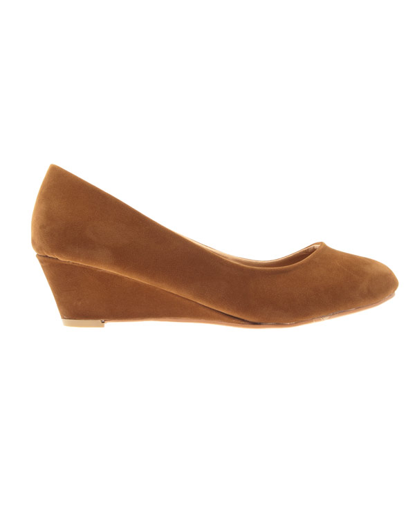 Chaussures femme Style Shoes: escarpin compensé camel