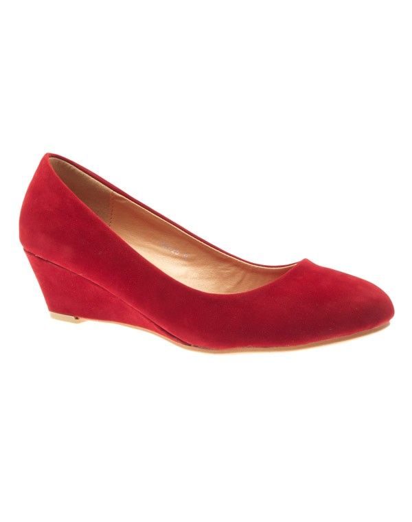 Chaussures femme Style Shoes: escarpin compensé rouge